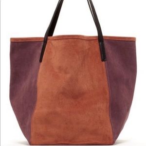 ✨Graf Lantz Suede City Shoulder Tote, Brandywine
